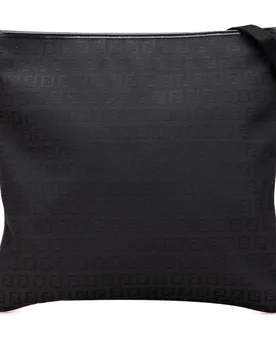 Womens Crossbody Bag Canvas - Black Textile - One Size - Fendi - FashionsVida