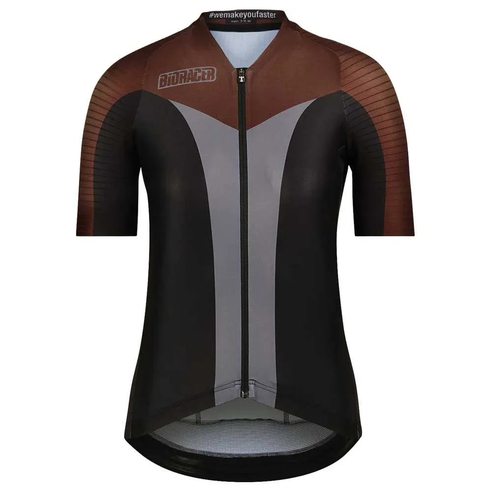 Maglia A Maniche Corte Icon Block Dark Chocolate - Bioracer - FashionsVida