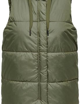 Weste - ONLNewasta Puffer Waistcoat - XS bis S - für Damen - Größe XS - oliv - Frauen - female