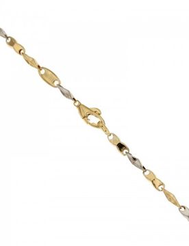 Bracciale Uomo in Oro Giallo e Bianco 803321713181