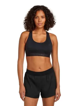 Soutien-gorge De Sport Merino Blend 125 Zoneknit™ Racerback Black XS - Icebreaker - FashionsVida