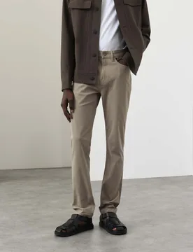 Slim Fit Performance Twill 5 Pocket Trousers Onyx male - Autograph - FashionsVida