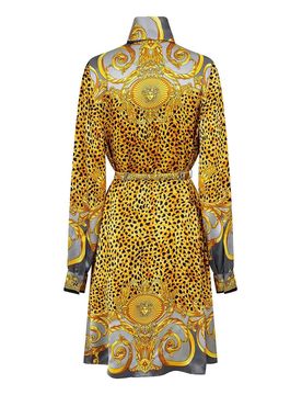 Versace Vestito Chemisier In Seta