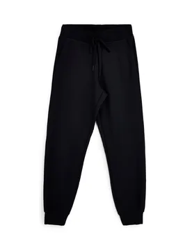 Pantalone Nero in Felpa con Coulisse e Polsini W03PT49 L - Skechers - FashionsVida