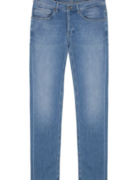 Men's 5-Pocket Jeans with Engraved Metal Rivets