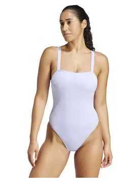 Iconisea Padded U Back Swimsuit Violet Tone 40 Women - Adidas - FashionsVida