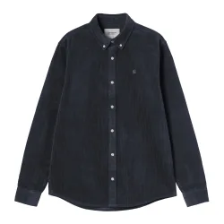 L/S Madison Cord Shirt Dark Navy XL Herren