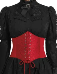 Elastisches Rotes Barock-Korsett