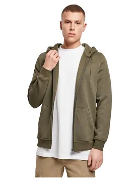 Felpa Con Zip Heavy Olive L