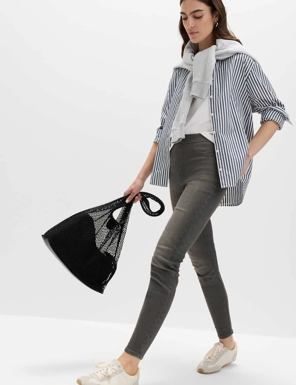 Pull on High Waisted Jegging Charcoal female - M&S - FashionsVida
