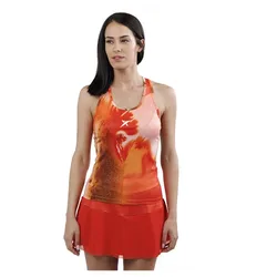 Maira Sleeveless T-shirt Red / Orange 2XL