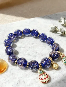 Jewelry Bracelet Fashion Blue incense ash glass Enamel Charms Handmade Women's Hand Bracelets Magic Luck Wisdom - Aliexpress - FashionsVida