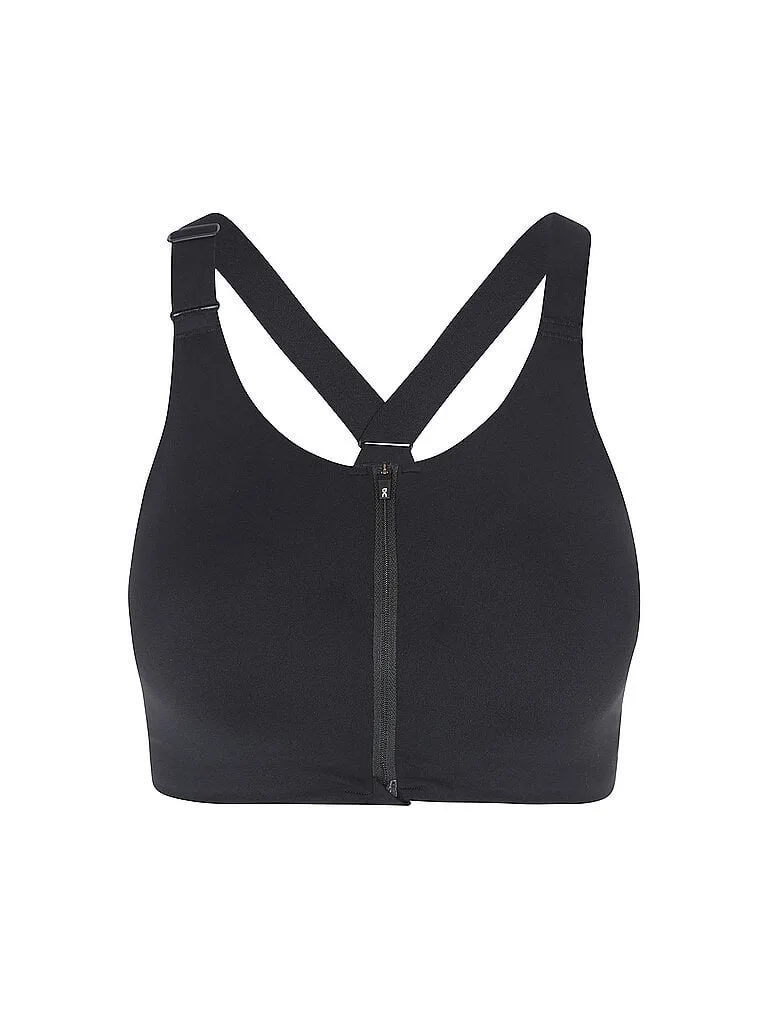 Damen Sport-BH Endruance High Support mit Zip schwarz XL W - On - FashionsVida