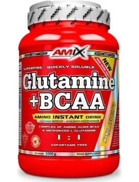 Glutammina In Polvere Bcaa Mango 1000g White - Amix - FashionsVida