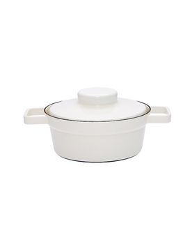 Cacerola de esmalte con tapa Aromapot - Truehomeware 20cm 1,2l blanco