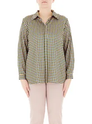 Camicia misto cotone VERDE 27