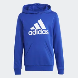 Felpa in cotone con grande logo essenziale 9-10A Semi Lucid Blue / White
