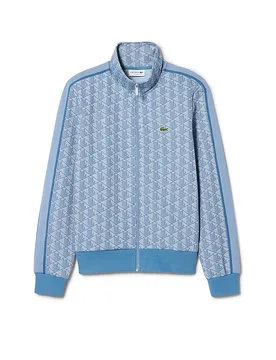 Sweat-shirt zippé bleu clair M - Lacoste - FashionsVida