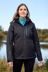 Rainforest II Extreme Womens Waterproof Jacket - Black - Black - Size: 8