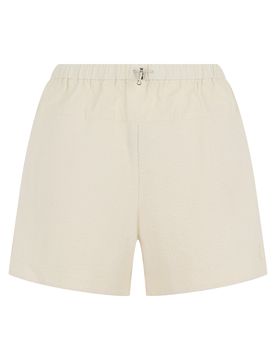 High-Waisted Drawstring Mini Shorts