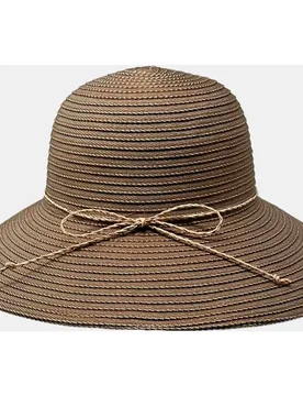 Sombrero con protección solar de copa redonda en azul - Illums - FashionsVida
