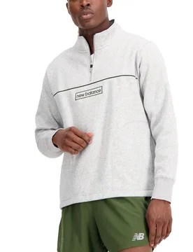 New Essentials Winter 1/4-Zip Athletic Grey L Herren - Balance - FashionsVida