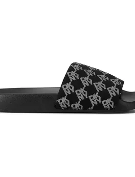 Ciabatte Zella Flat Black / Nickel EU 36 - DKNY - FashionsVida