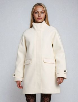 Sinsay - Cappotto classico - panna