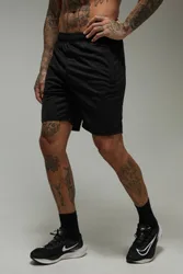 Herren Tall Man Active Zip-Taschen Stretch 7 Zoll Gym Short Black Größe XS
