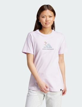 Codes Doodle Surf Graphic T-Shirt L Ice Lavender