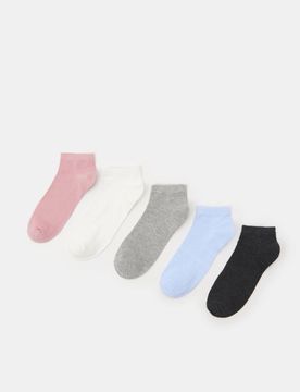 Confezione da 5 paia di calze in misto cotone - multicolor