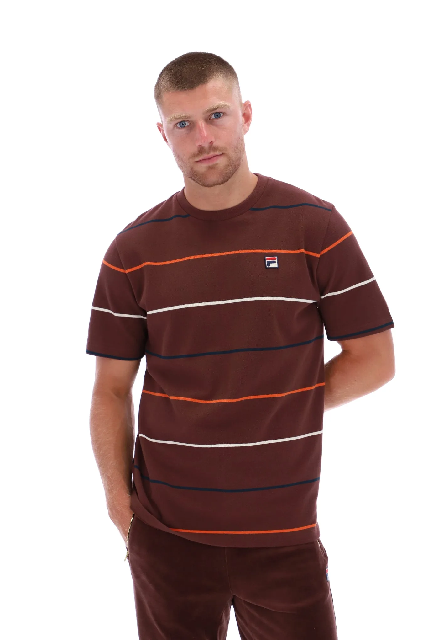 Thiago Striped T-Shirt - XS - FILA - FashionsVida