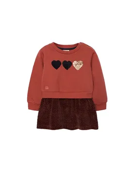 Boboli Vestito A Maniche Lunghe Fleece Combined Boiler 7 Anni