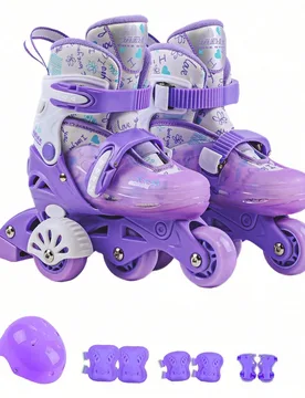 Patines de ruedas para principiantes con ruedas auxiliares, juego de zapatos de patinaje con asistencia de equilibrio para hombres y mujeres, fácil d - Shein - FashionsVida