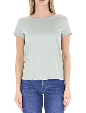 Blusa in satin SALVIA 46