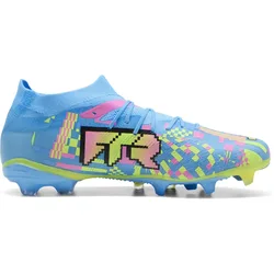 Chaussures De Football Future 9 Match Advanced Level Fg/ag White / Blue Glimmer / Pink Glimmer / Yellow Alert EU 42 1/2 unisex