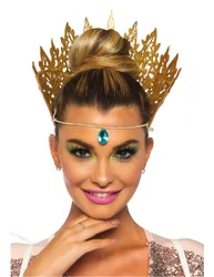 Königinnen-Krone für Damen Kostümzubehör gold - female