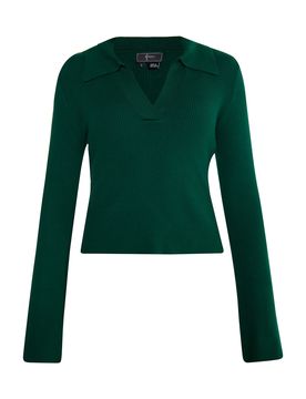 Faina Jersey 'Dulcey' verde oscuro