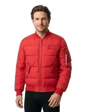 Industries Giacca Bomber Ma-1 Puffer Red XL
