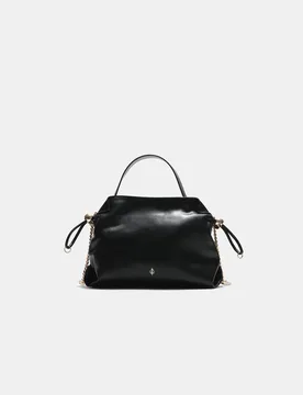 Kleine geraffte Umhängetasche Schwarz OS - Stradivarius - FashionsVida