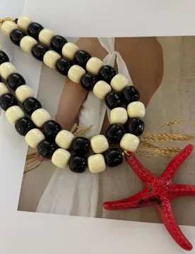 Vintage Beaded Starfish Clavicle Chain Multi-Layer Exaggerated Island Style Necklace Women Fashion Light Luxury Delicate Party J - Aliexpress - FashionsVida