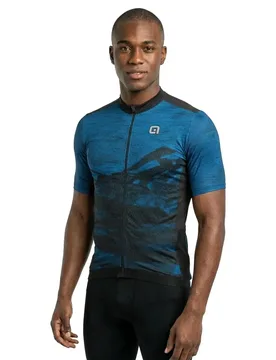 Maglia A Maniche Corte Mountain Light Blue - Ale - FashionsVida