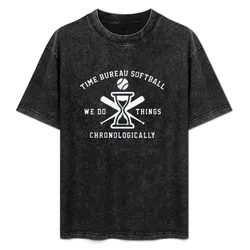 Time Bureau Softball T-Shirt Basic Tee Shirt for Everyday Outfit
