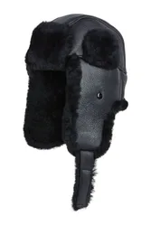 Mens RAF Aviator Sheepskin B-55 Leather Hat - - Size: XL
