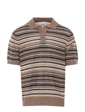 Nn.07 Polo a righe marroni