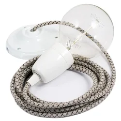 Cables Suspension Luminaire Rd64 Lozenge 50 Cm Anthracite / White One Size