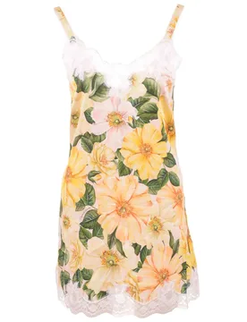 Dolce&Gabbana Corto Senza Maniche 778 Dark Yellow 2 - Dolce & Gabbana - FashionsVida