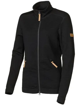 Vanja Full Zip Damen Midlayer, schwarz 38