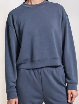 Sinsay - Felpa basic - steel blue
