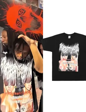 Rapper Ken Carson Same Style T-shirt A Great Chaos T-shirt Playboi Carti Opium Merch Tshirt Men Women Hip Hop Oversized T Shirts - Aliexpress - FashionsVida